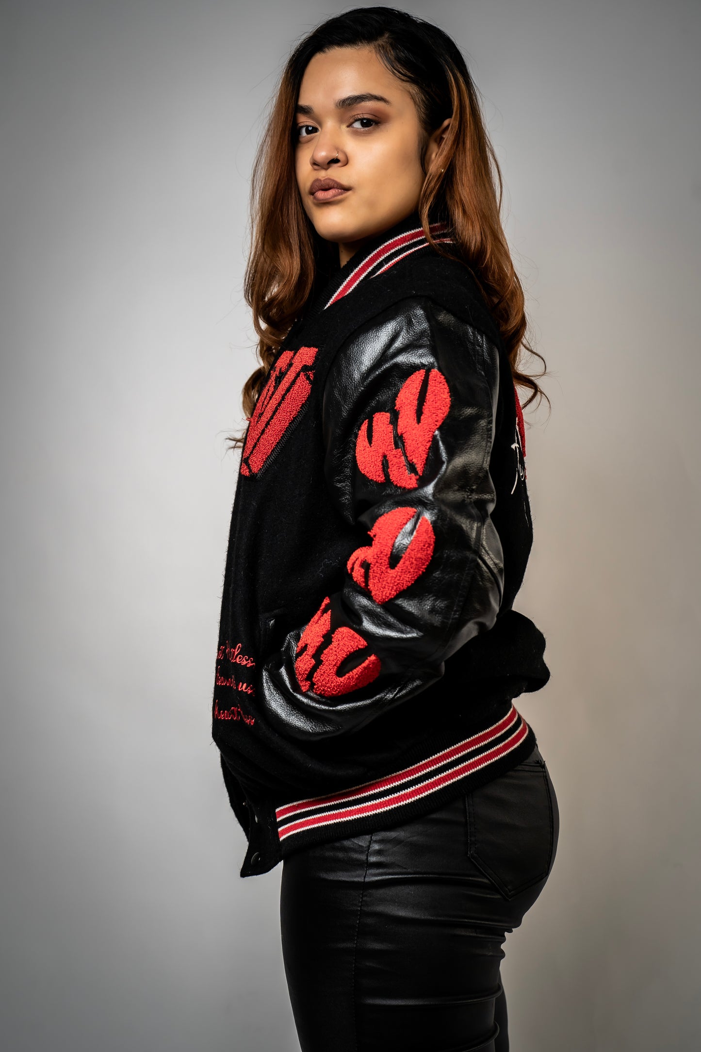 Hearts On My Sleeve Varsity Jacket
