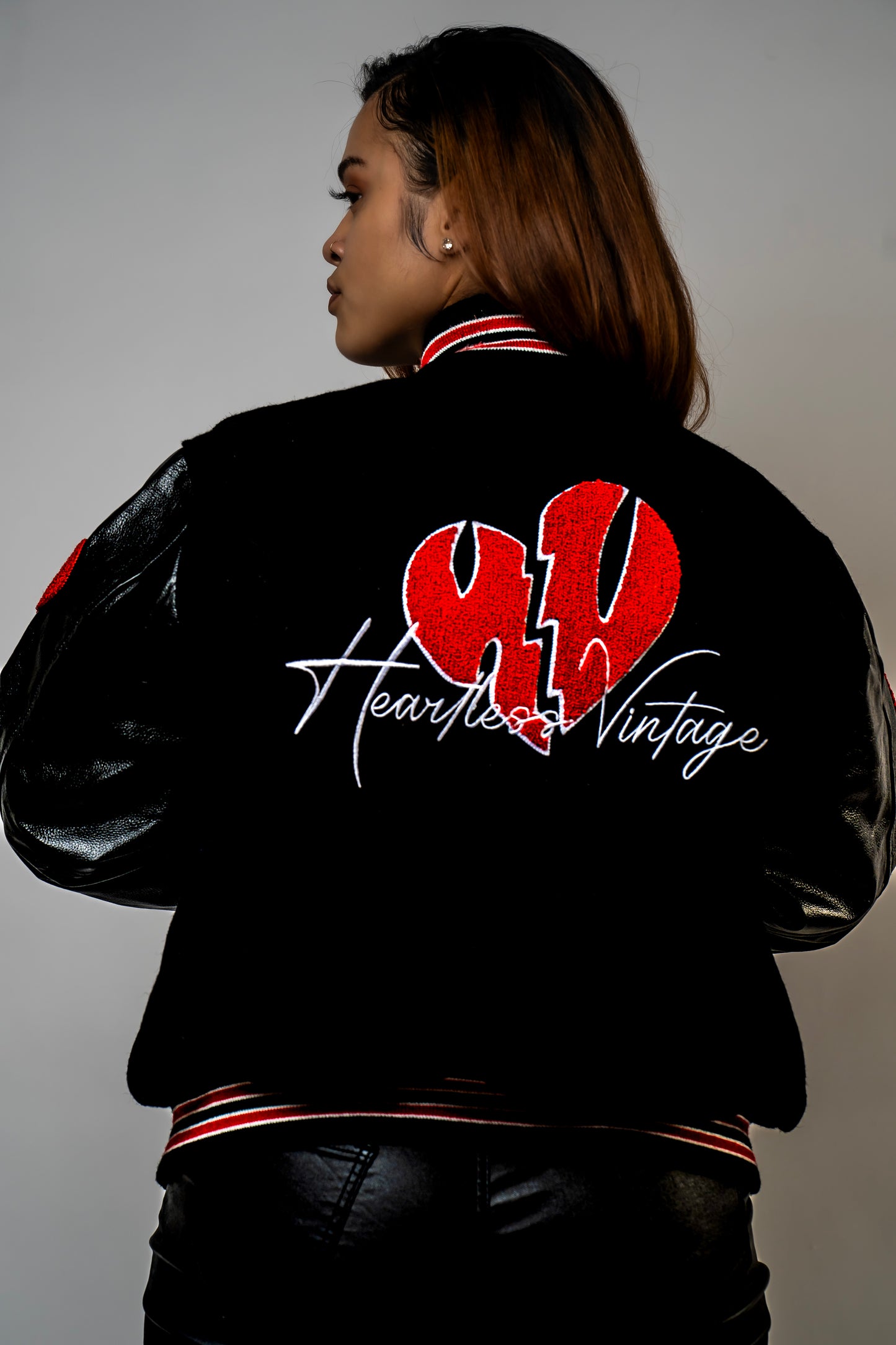 Hearts On My Sleeve Varsity Jacket